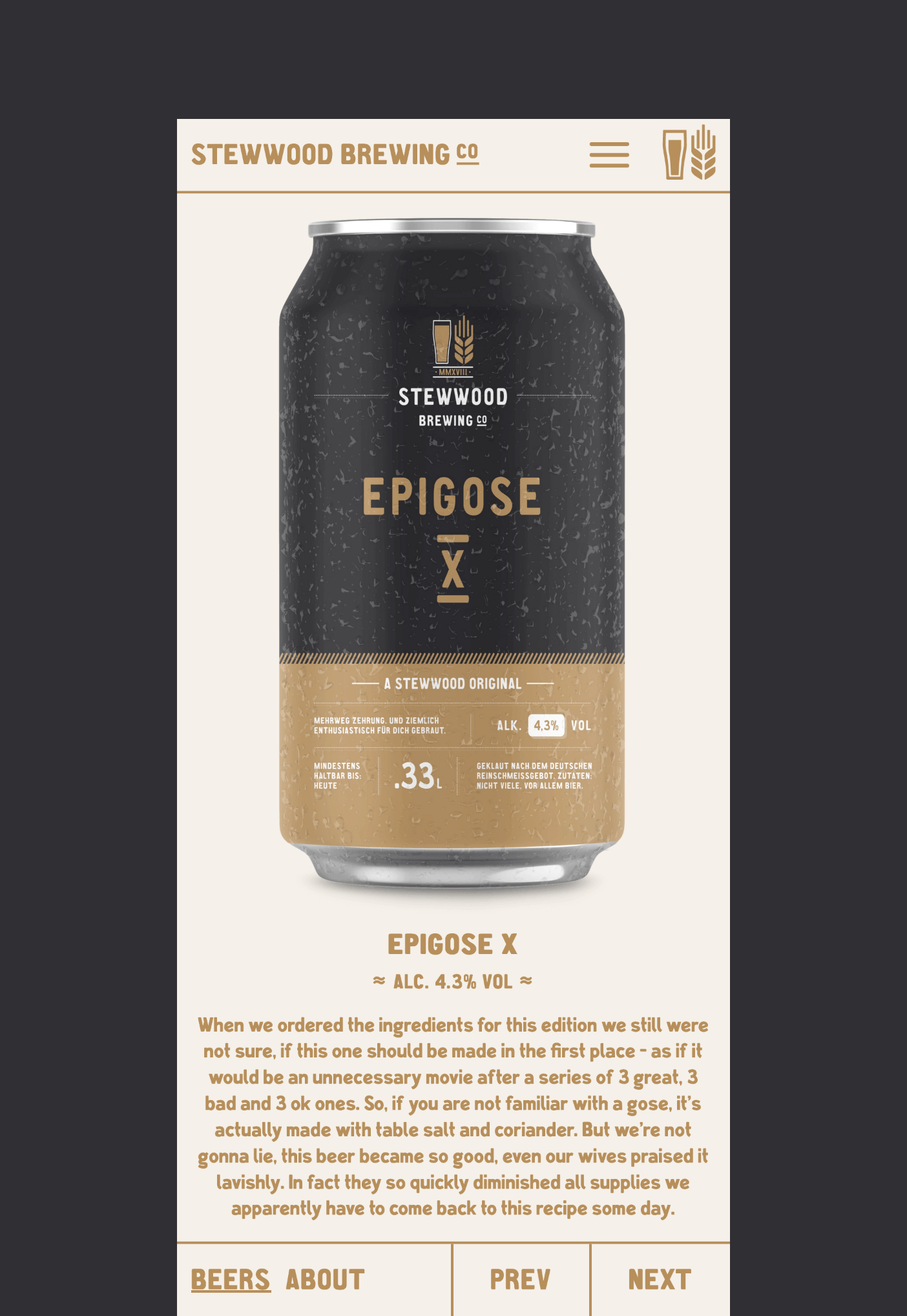 Stewwood Brewing Co. Screenshot 2