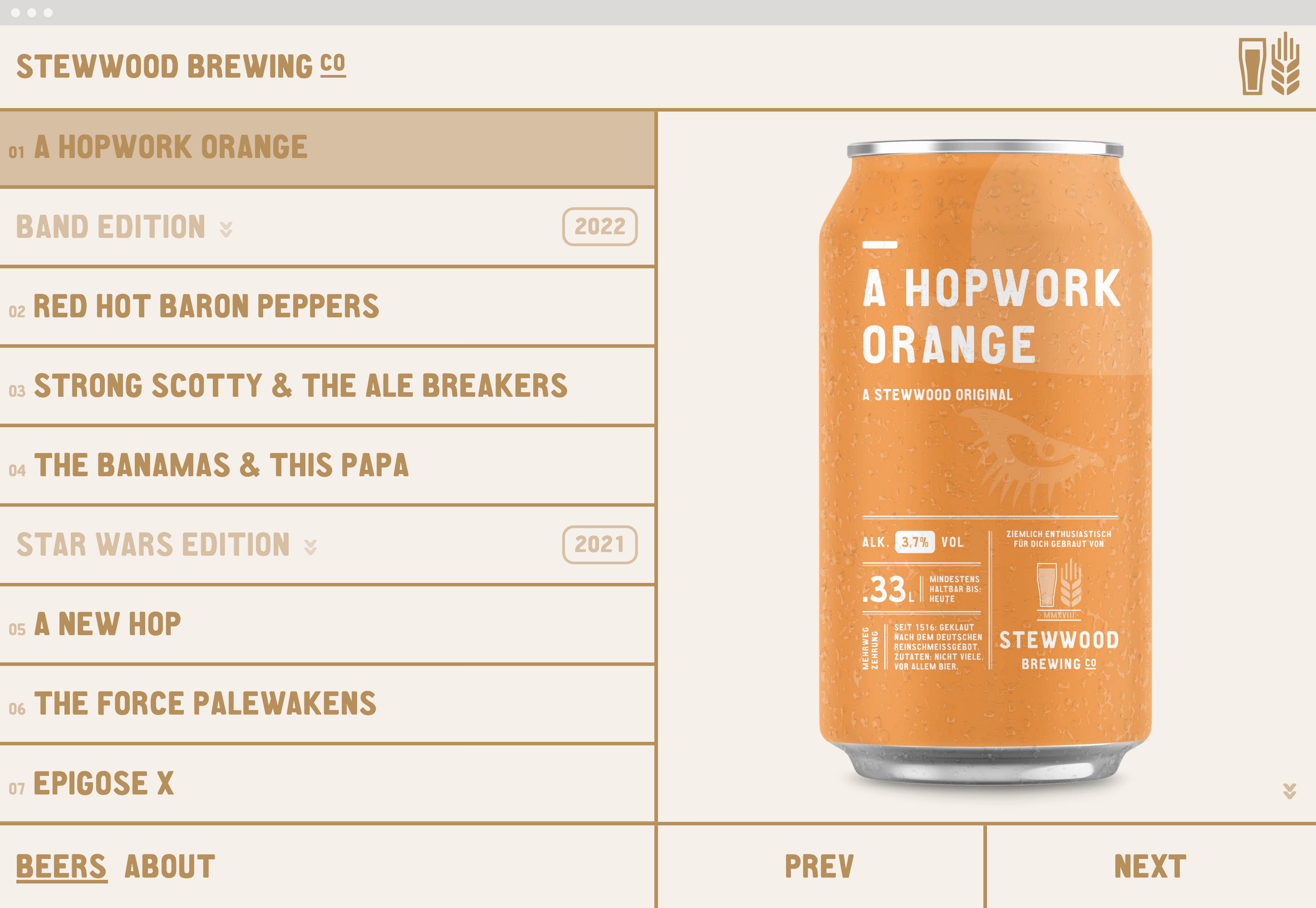 Stewwood Brewing Co. Screenshot 1